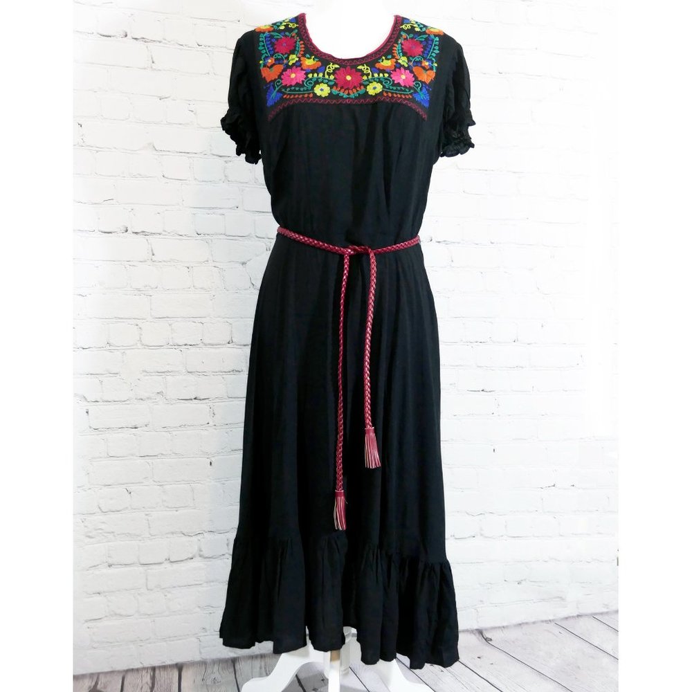 Collectif Raelyn Gypsy Swing Dress Embroidered